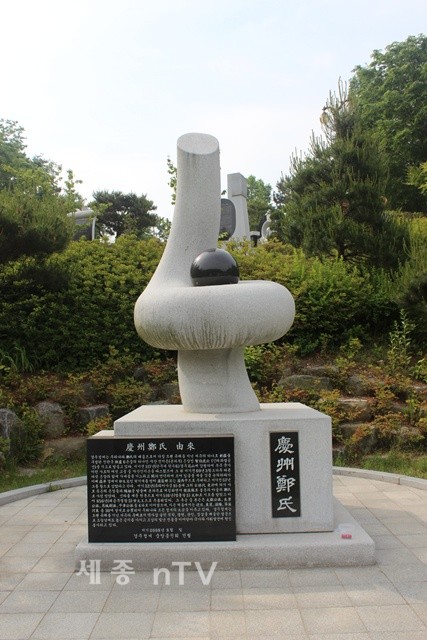 경주정씨 조형물