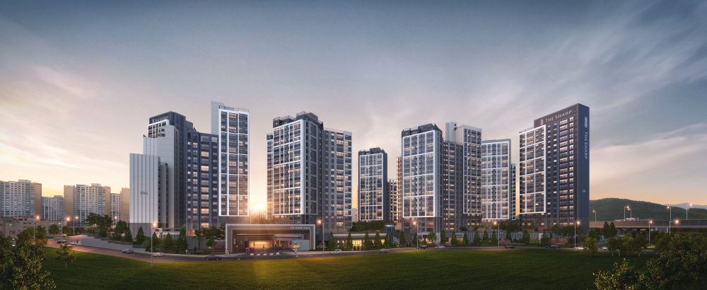 천안 더샵 신부센트라_야경투시도