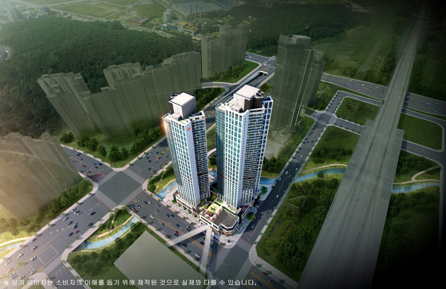 e편한세상 시티 천안아산역 조감도, 자료 : DL건설