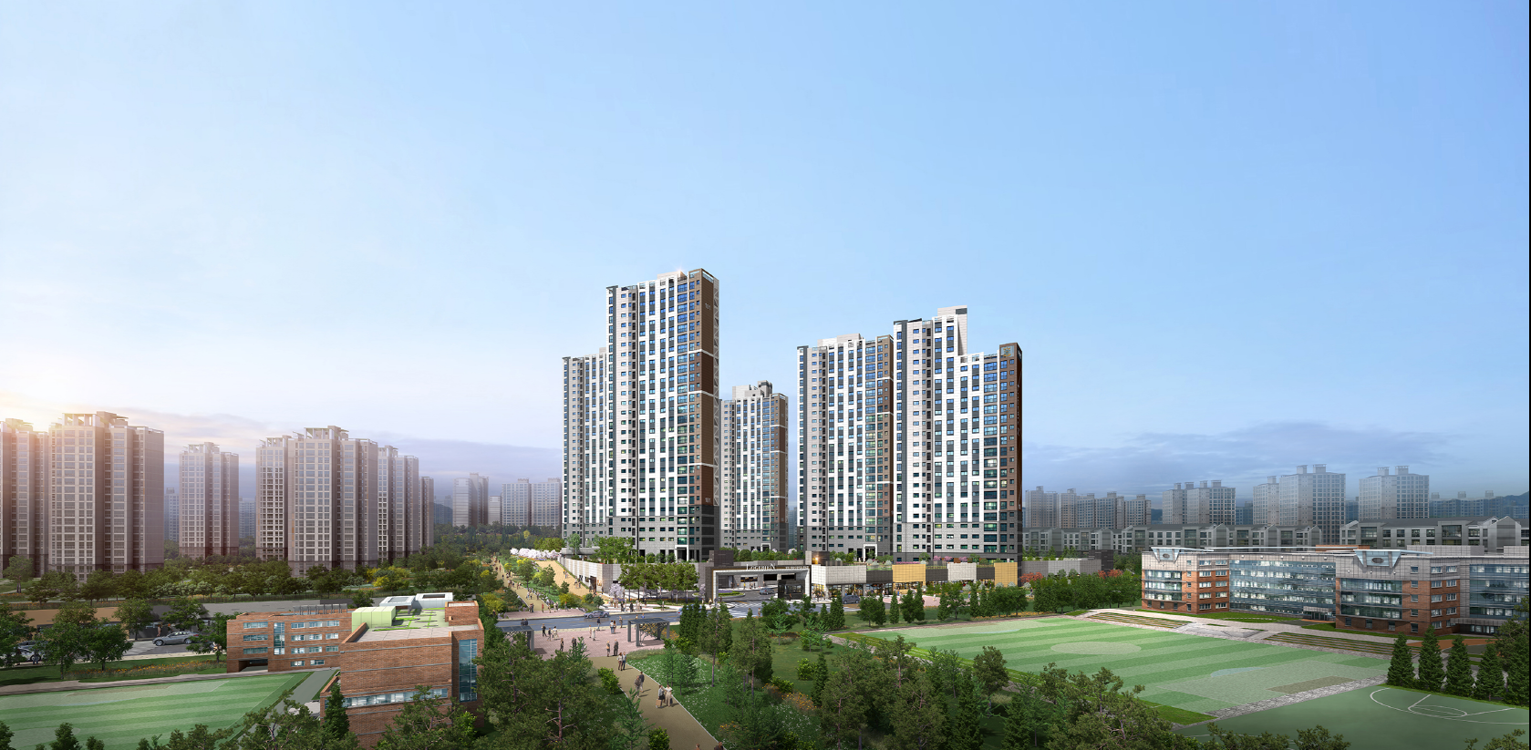 아산 탕정 대광로제비앙 센트럴_조감도