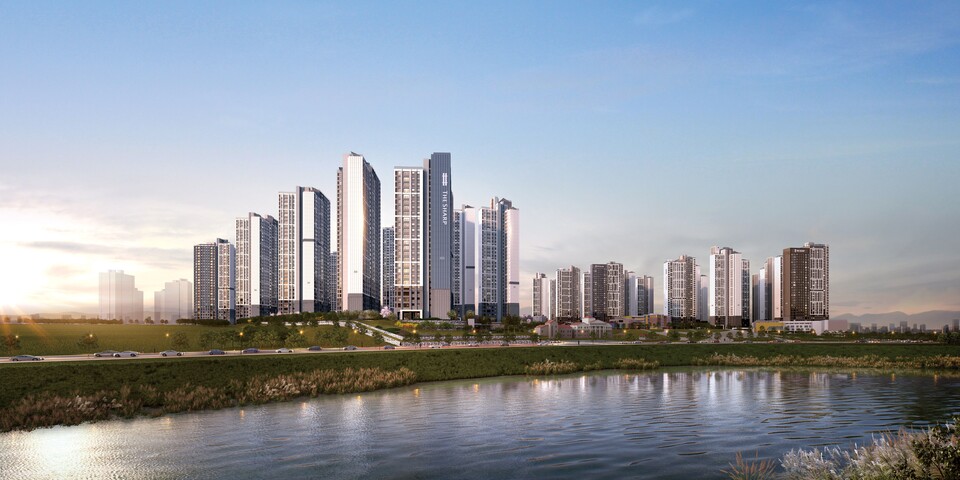 아산 더샵 탕정인피니티시티 3차_전체투시도